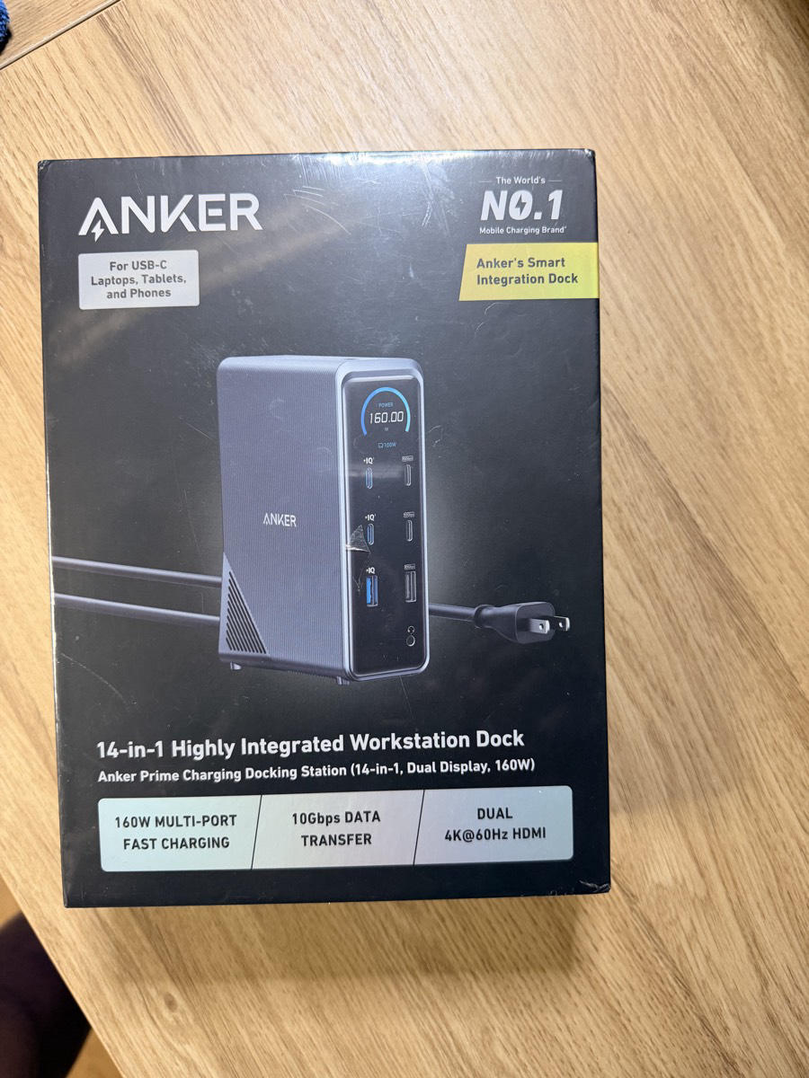Anker Prime 14-in-1 Docking Station 160W — Factory Sealed